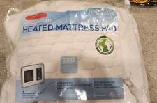 Biddeford Queen Quilted Heated Mattress Pad With 2 Digital Controllers