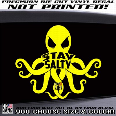 Octopus Vinyl Decal Sticker Boat SUV Car Truck Window Boat I Love Ocean Sea Life