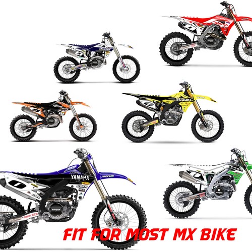 Green 21 in. 18" Dirt Bike Decal Rim Sticker P04 For Kawasaki KLX250 S 19 20 21 - Picture 7 of 7