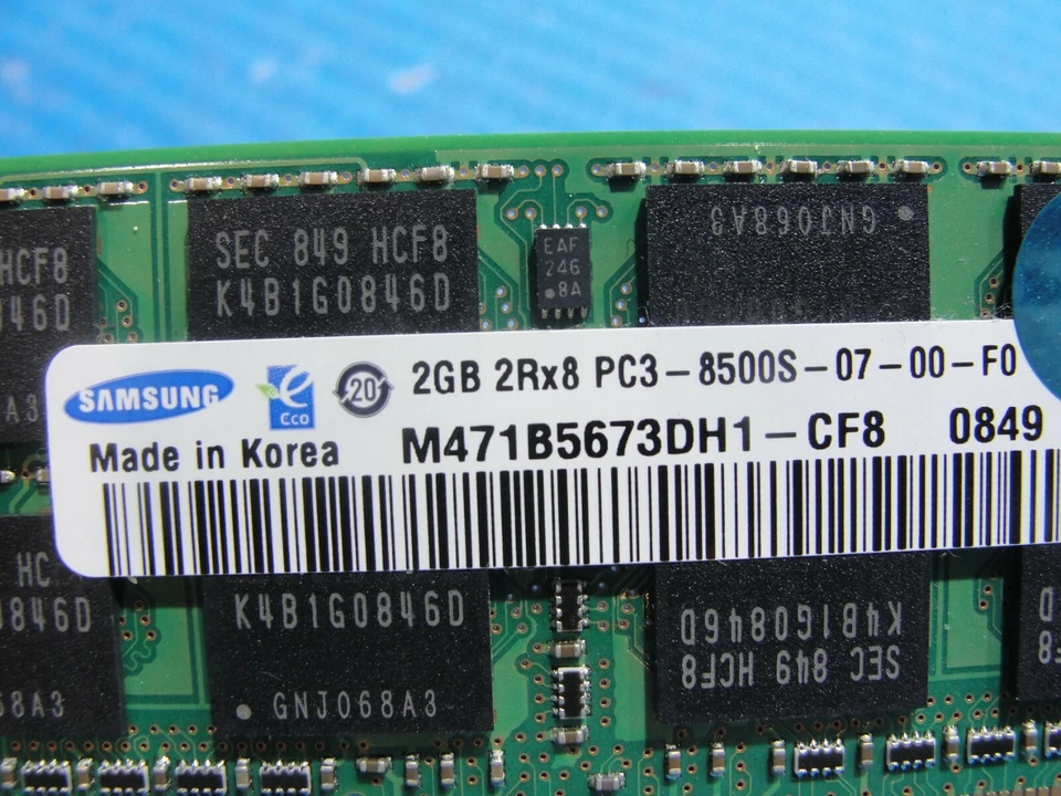 Apple A1286 Samsung 4GB (2x2GB) PC3-8500S SO-DIMM Memory RAM M471B5673DH1-CF8 - Image 4 of 4