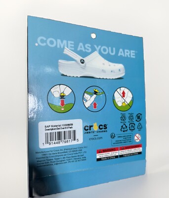 Crocs Jibbitz 5 pack “Uniquely You” Girl Pwr Icons Charms Rainbow