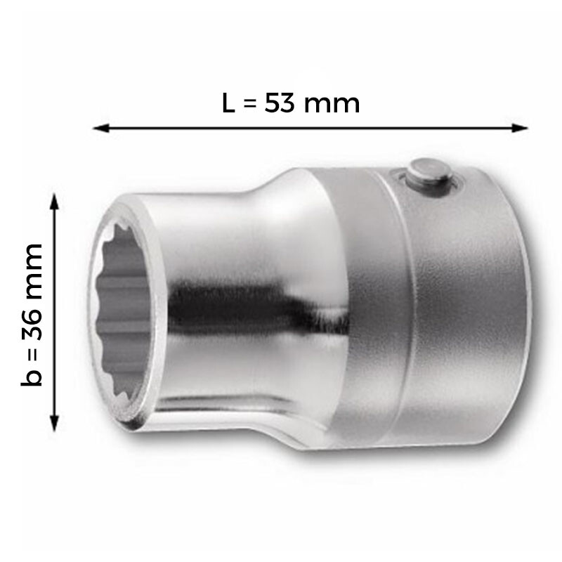 USAG 235 3/4'' N - Chiave a bussola con bocca poligonale