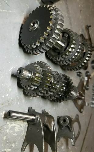 Suzuki rm80 rm 80 Model D 1983 83 1984 85 Transmission gears Shift forks drum - Picture 16 of 24