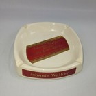 Johnnie Walker Whisky 6" Ashtray Vintage Ceramic Alcohol Bar Pub Dish Scotch