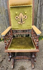 Antique Boy Scout Design Rocking Chair