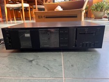 Nakamichi BX-1 Vintage Stereo Cassette Deck, Two Head, Black, New belts