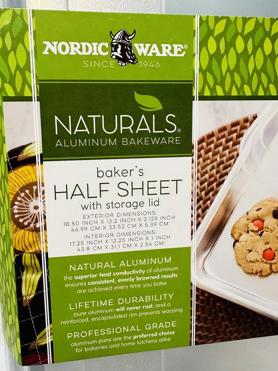  Nordic Ware Natural High Sided Sheet Cake Pan, Silver