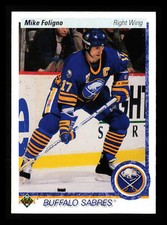 Mike Foligno 1990-91 Upper Deck Hockey NHL #378b Buffalo Sabres
