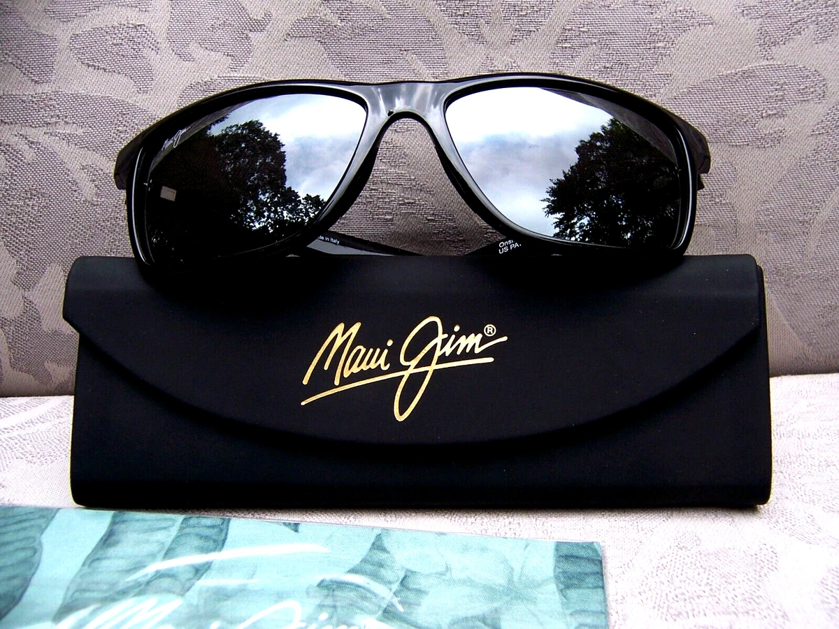 New MAUI JIM ONSHORE Gloss Black Neutral Grey Polarized