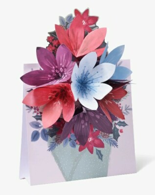 Paperchase Frohe Weihnachten Mama Pop Up Weihnachtsstern Karte schöne Blumen