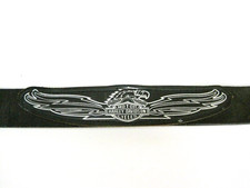 Harley Davidson Motorcycles Logo Eagle Black Leather Belt Made in USA Men's 42
