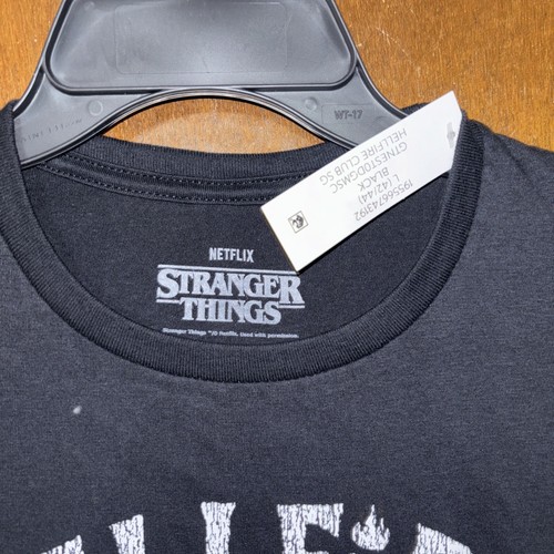 Camiseta Hellfire Club Para Hombre Stranger Things Manga Corta Algodón Oficial Pequeña - Imagen 3 de 3