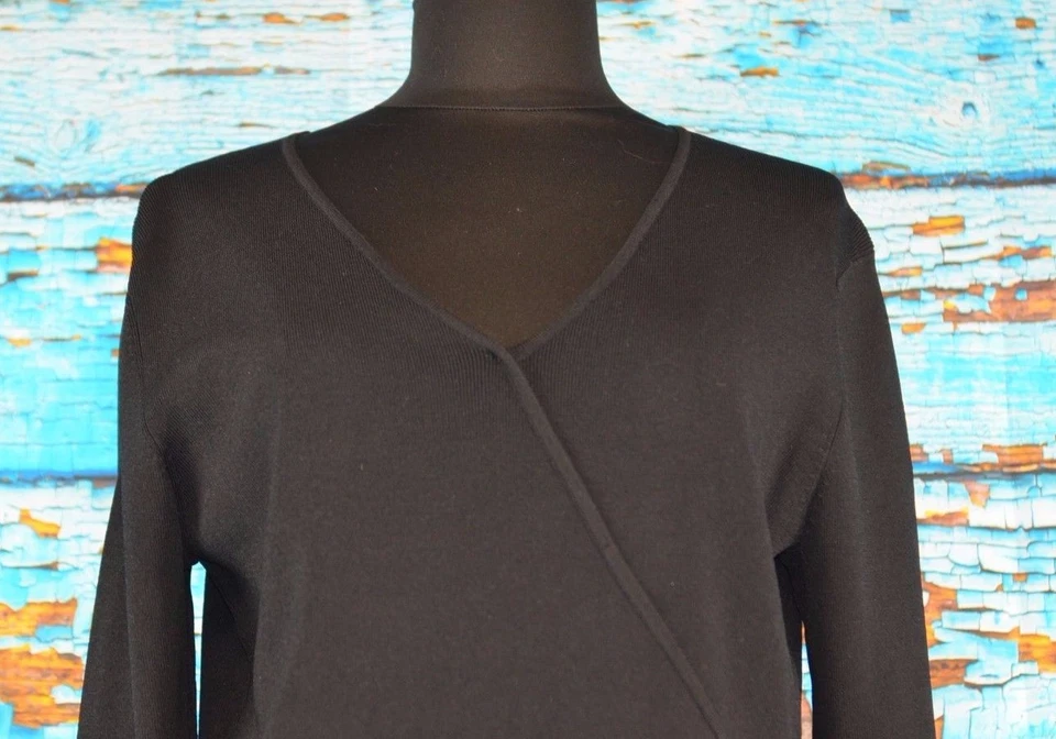  Suéter envolvente Coldwater Creek para mujer detalle de cuentas pulóver talla mediana NUEVO $59 Foto 3 de 4