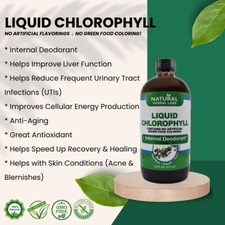 Organic Liquid Chlorophyll, Internal Deodorant Superfood By Natural Herbal Labs.
