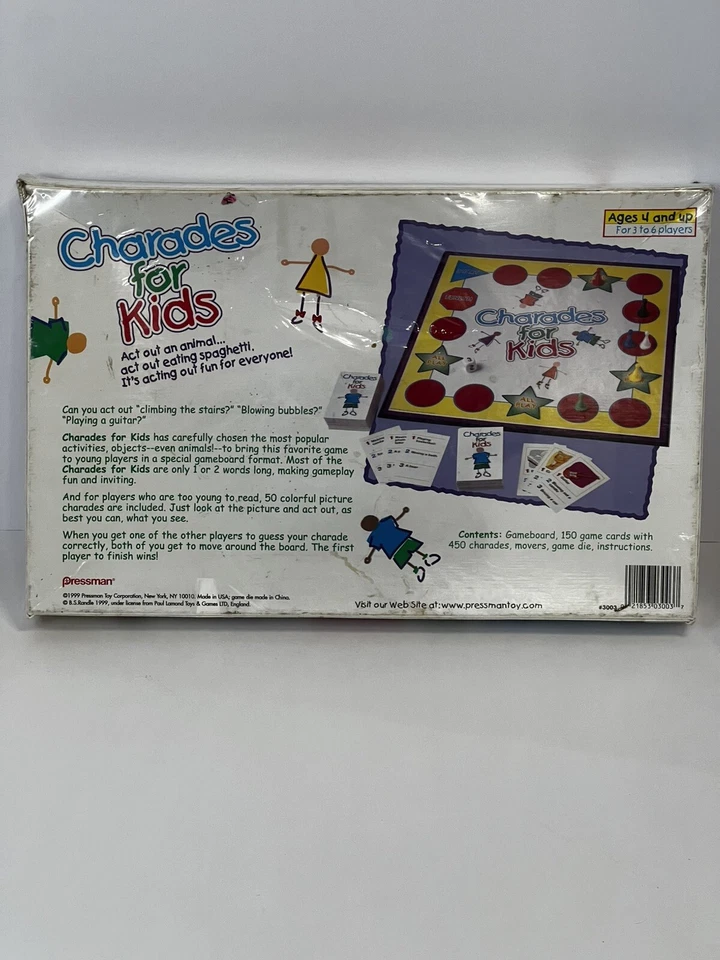 Vintage Charades for Kids by pressman 1999 Complete NIB - Image 2 of 4