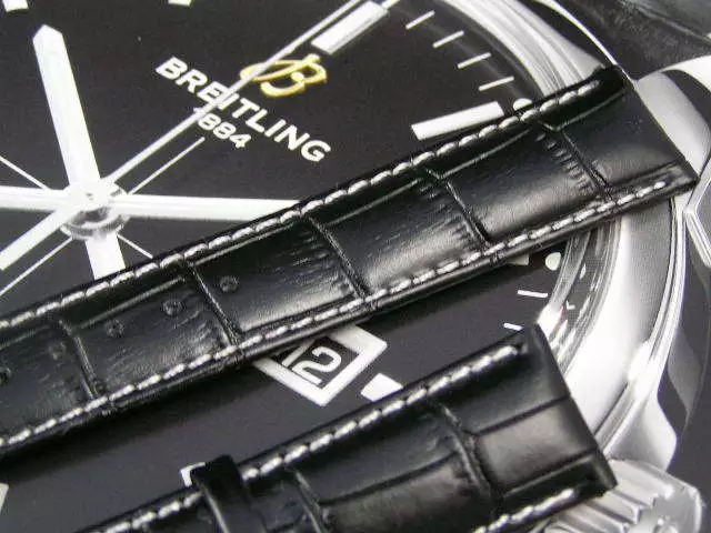 Breitling superocean leather hot sale strap