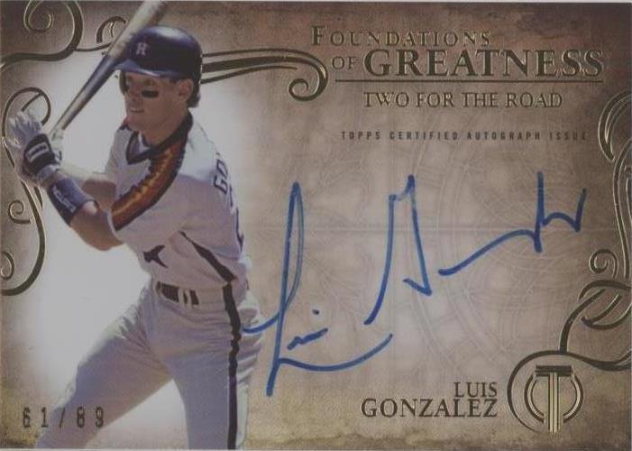 2015 Topps Tribute - Luis Gonzalez #THEN-LG - 1 of 1