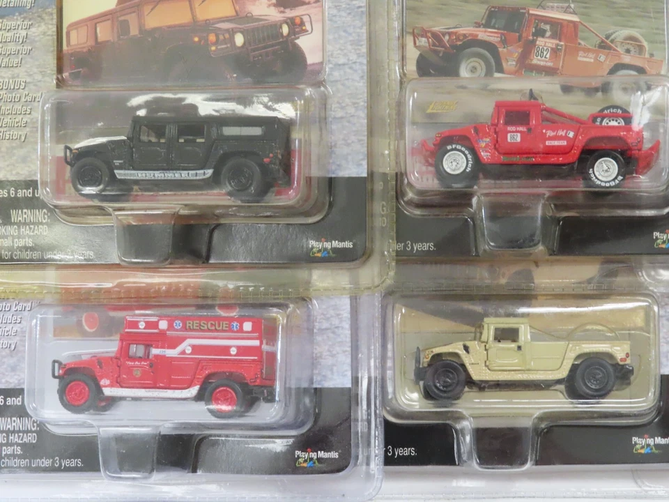 Lote de 8 vehículos fundidos a presión Johnny Lightning Hummer nuevos en caja 8644 Foto 2 de 4