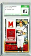 2015 Panini Contenders Brandon Lowe Season Ticket CSG 8.5