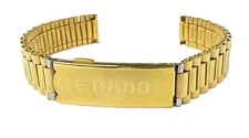 18mm GOLD color President Style Replacement Metal Band for RADO Watches, S/S