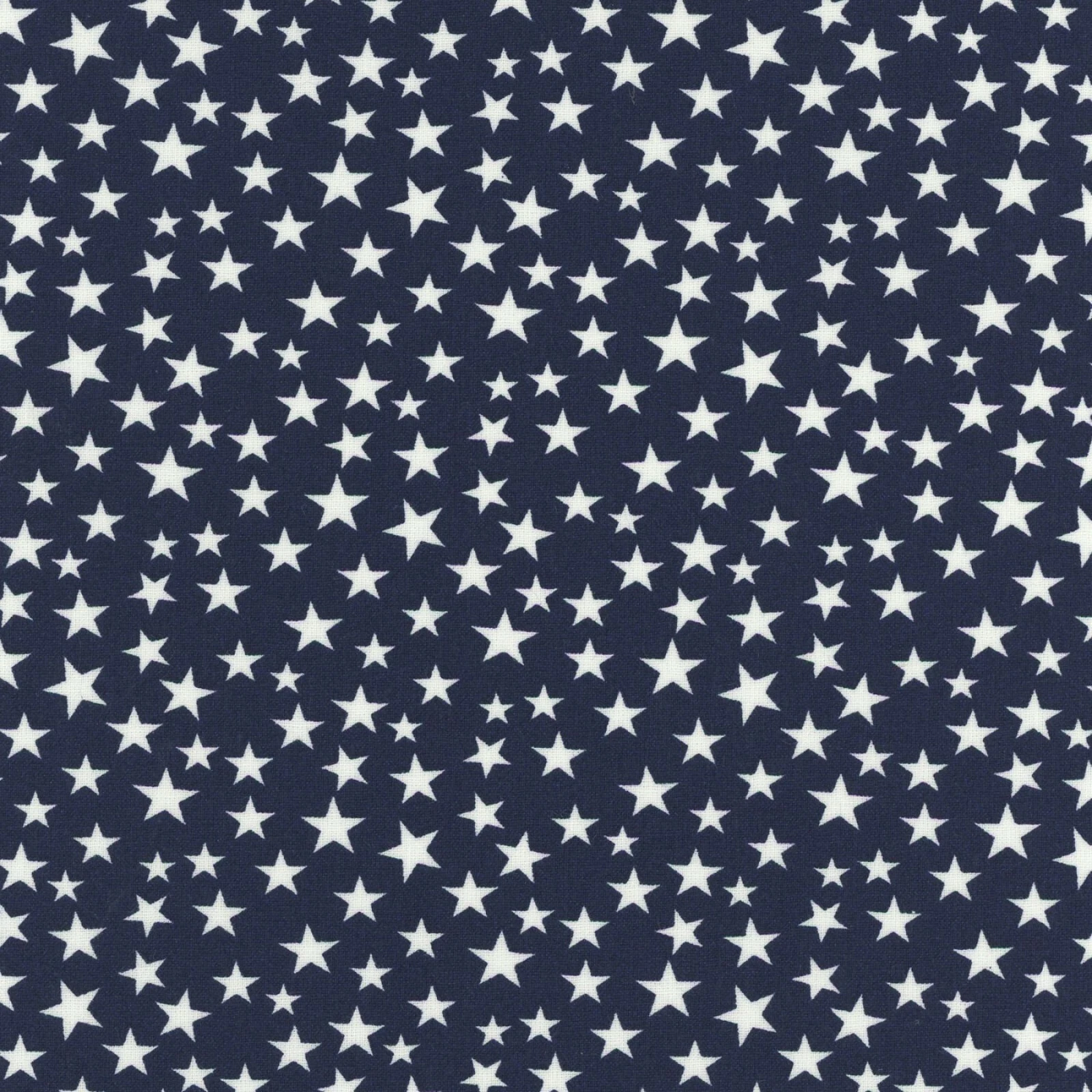 Fabric USA Stars Patriotic White Tossed on Navy GALAXY Cotton 1/4 yard 48488 - product detail image 1
