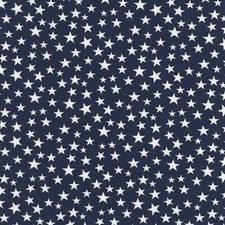 Fabric USA Stars Patriotic White Tossed on Navy GALAXY Cotton 1/4 yard 48488