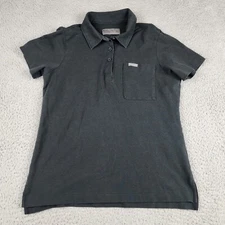 Figs Shirt Womens Small Black Polo Short Sleeve Nurse Hospital