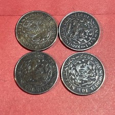 4- Netherlands (DUTCH)  1 One Cent 1913 1917 (WWI) 1921 1922
