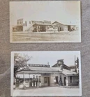 Vintage Real Photograph & RPPC Gas Station Visible Pumps Porcelain Signs