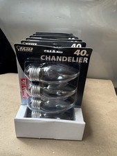 24 Bulbs Feit Electric 40W Clear Chandelier Straight Tip Standard Base