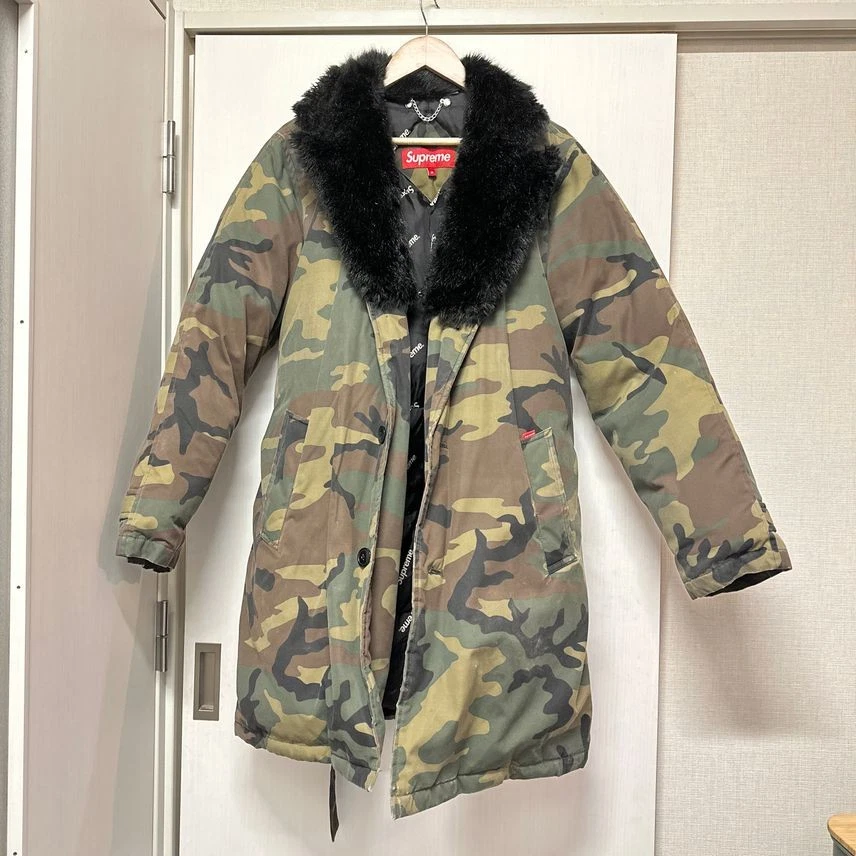 Manteau trench en duvet suprême camouflage