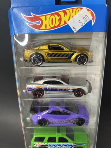 2014 Hot Wheels Police Pursuit 5 Pack With Honda Civic Si - Picture 2 of 7