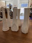 Lot of 6 Vintage Milk Glass 9" Bud Vase
