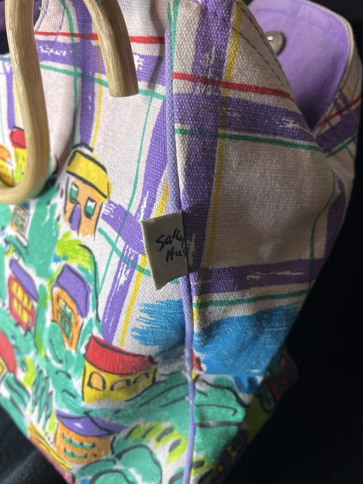 Bolso de Playa Grande Sally Huss The Villages Asas de Madera Casas Pintadas Foto 2 de 4