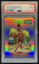 2020-21 Prizm Draft Picks Tyrese Haliburton Downtown SSP RC #D-13 PSA 9