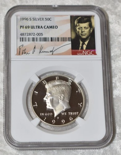 1996 S KENNEDY 90% SILVER PROOF HALF DOLLAR NGC PF 69 UC PF69UC SAN FRANCISCO US