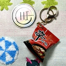 Nongshim Spicy Shin Ramen Keychain Noodle Soup Flavor Pack Spicy Anime Style