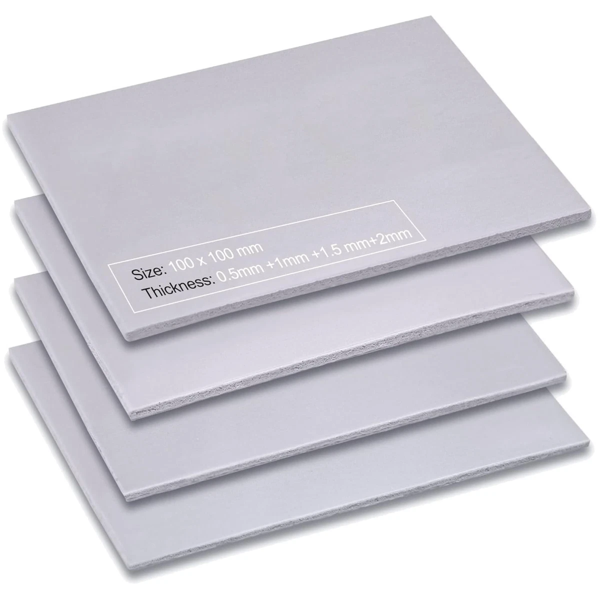 Pad Termico In Silicone 100x100x1mm Per Dissipatore CPU, GPU, LED, Northbridge - 2