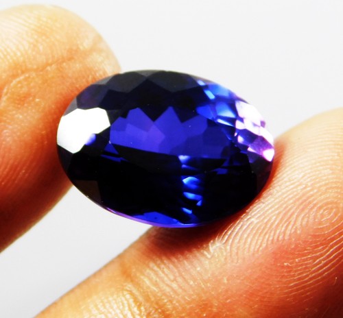 Zaffiro Ceylon Blu 17,00 Ct Naturale AAA+ Taglio Ovale Pietra Preziosa Sciolta Certificata - Foto 4 di 6