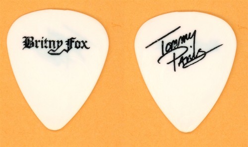 Britny Fox Tommy Paris Vintage Guitar Pick - 1988 Tour