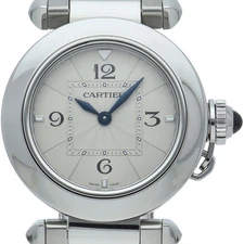 CARTIER Pasha de Cartier Watch 30mm WSPA0021 Stainless Steel mensWatch Silve...
