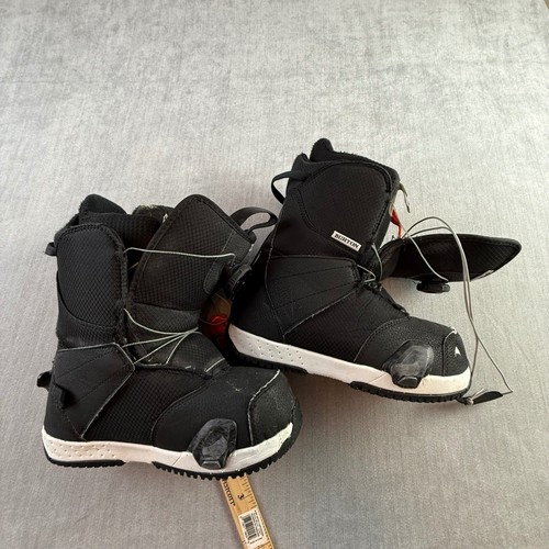 Burton Zipline Step On Kids Snowboard Boots Black Size 6K BOA 20320101