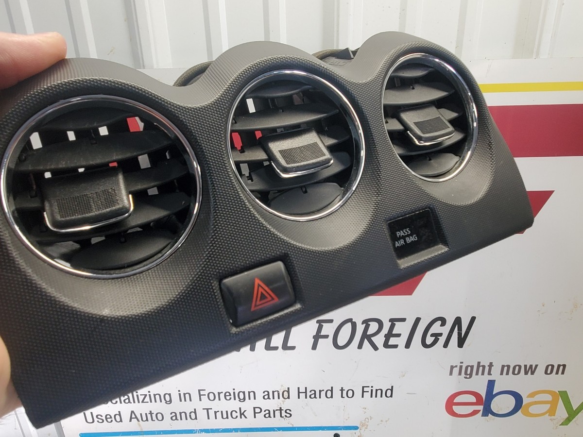 2007-2013 Nissan Altima Center Dash Air Vents Assembly (OEM Black) With Switch