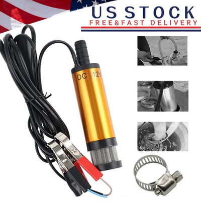 #ad Diesel Electric Fuel Water Oil Transfer 12V Mini Refueling Submersible Drum Pump $11.67
