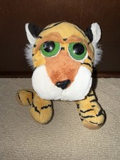 Russ Berrie Tuffley Tiger Plush Stuffed Animal Toy Big Eyes Peepers No Tag Euc