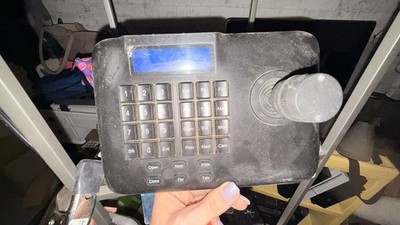 Black PTZ Security Camera Remote Control Joystick Keypad with Keypad Control