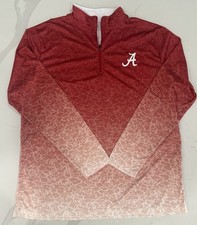 Colosseum Alabama Crimson Tide Long Sleeve 1/4 Zip Men  s XL NWOT DD425 