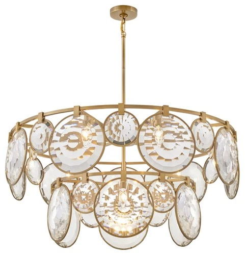 Fredrick Ramond FR31268 Nala 15 Light 40"W Crystal Waterfall - Black - Picture 3 of 5