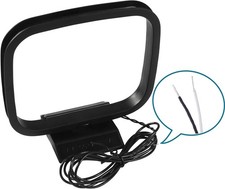 AM Loop Antenna 2 Pin Bare Wire Antenna for Indoor Radio Bluetooth Home Stereo R