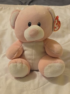 Baby Ty Princess the Pink Bear Plush 8  Stuffed Animal Lovey 2017 With Tag *Rare